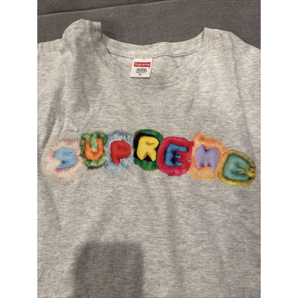 Supreme Pillows Tee Ash Grey Size Large FW19 gray - Picture 5 of 5